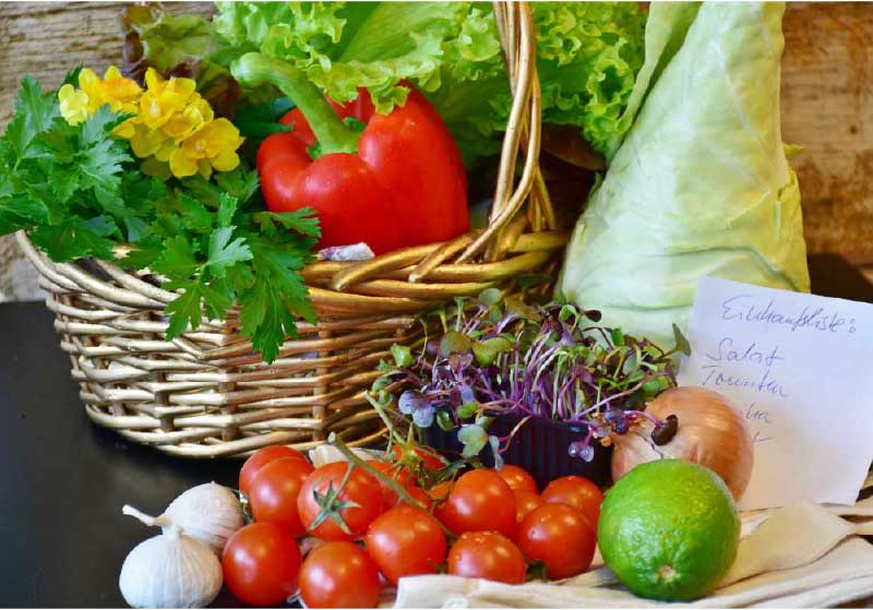 Fresh vegetables for healthy meals